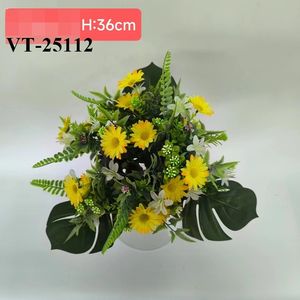 2025 MÁS NUEVO 33CM POLIÉSTER ARTIFICIAL ROSA FLORES MIXTO BUSHX13 - Product Image 6