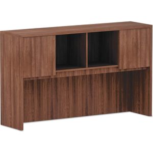 Alera Valencia Series - Mueble Moderno de Nogal con 4 Compartimentos y Puertas, 58.88 Ancho x 15 Profundidad x 35.38 Altura, Organizador de Escritorio y Cajones - Product Image 2
