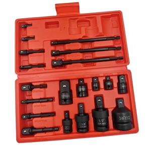 20 buah CR-MO 360 derajat putar sendi buku jari udara soket goyang alat tangan adaptor 1/2 inci kunci soket putar pneumatik - Product Image 1