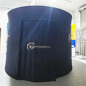 Selfie Photo Booth <b>Backdrop</b> Wireless Automatic Rotating Inflatable 24 LED Lights 3-6 People Capacity Smartphones iPad SLR Camera - Product Image 6