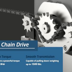 Sihao 1400lb, abridor de puerta corredera con energía Solar, Control WiFi, batería de respaldo, Sensor IR, Kits remotos, equipo de servicio - Product Image 2