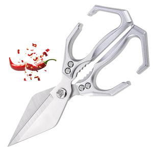 Tijeras de Cocina Multiusos NOVISON, Resistentes, Ecológicas, de Acero Inoxidable, con Mangos de Aleación de Aluminio para Carne y Pollo - Product Image 1