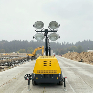 High Quality LED Light <strong>Tower</strong> Hand Push Mobile Light <strong>Tower</strong> 7m 9m Hand Lift Mobile Light - Product Image 1