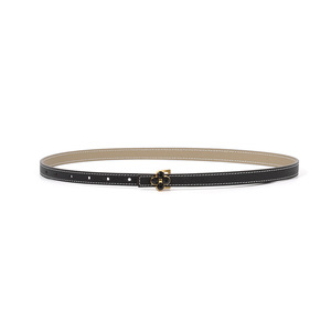 <span class=keywords><strong>Ceinture</strong></span> Fine Réversible Élégante et Simple pour Femme, Style Coréen, avec Boucle Trèfle à Quatre Feuilles en Cuir de Vachette, pour Robe ou Tailleur, Décorative et Ajustable à la Taille - Product Image 5