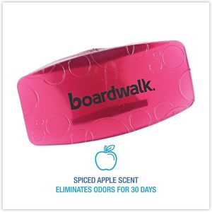 Désodorisants pour urinoirs Boardwalk EBCP012I072M01AAS8000, parfum pomme épicée, clip pour cuvette rouge, 12 par boîte - Product Image 3