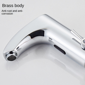 Robinet intelligent à économie <span class=keywords><strong>d</strong></span>'<span class=keywords><strong>eau</strong></span> automatique pour salle de bain, robinet tactile en laiton avec capteur - Product Image 3