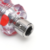 OEM DIY Plastique chromé 2-en-1 Petit outil de poche à pointe magnétique bidirectionnelle double face 600mm Adaptateur réversible Jeu de tournevis