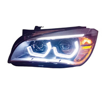 Nouveau kit de mise à niveau de phares de haute qualité pour X1 E84, modèles 2011-2019, avec anneaux Angel-Eye et feux de jour LED 12V, garantie de 6 mois