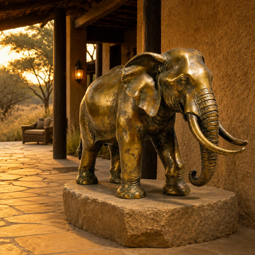 Ear Model Cast Realistic Cast Bronze Elephant Figure for Commercial Space Park Garden ...