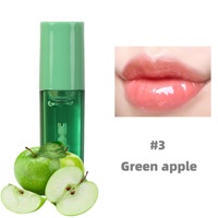 Lipgloss met aangepaste logo, fruitgeur, hydraterend, glanzend, lipbalsem, natuurlijke biologische transparante fruitlipolie
