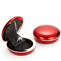 Boîte à collier personnalisée ronde Offre Spéciale Boîte à bijoux LED Boîte à bagues Emballage de bijoux Proposition de cadeau pour la Saint-Valentin Confession
