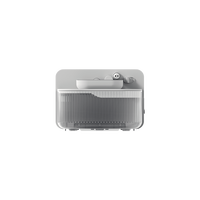 Fontaine à eau pour animaux de compagnie sans filtre NAPILO, distributeur d'eau pour chat avec batterie 2000 mAh, réservoir d'eau propre de 3,5 L