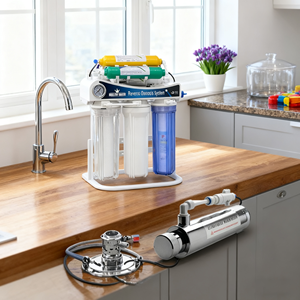 Sistema Purificador <span class=keywords><strong>de</strong></span> <span class=keywords><strong>Agua</strong></span> Eléctrico <span class=keywords><strong>de</strong></span> Ósmosis <span class=keywords><strong>Inversa</strong></span> <span class=keywords><strong>de</strong></span> 75 GPD con <span class=keywords><strong>Filtro</strong></span> UV <span class=keywords><strong>de</strong></span> <span class=keywords><strong>5</strong></span>, 6 o 7 <span class=keywords><strong>Etapas</strong></span> para <span class=keywords><strong>Agua</strong></span> Potable en el Hogar, Cocina, Exteriores y Coche, <span class=keywords><strong>de</strong></span> Plástico - Product Image 5