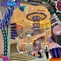 Equipo de juegos interior para guarderías, fabricante moderno, castillo infantil personalizado, túnel de gateo para restaurantes, trampolín ASTM