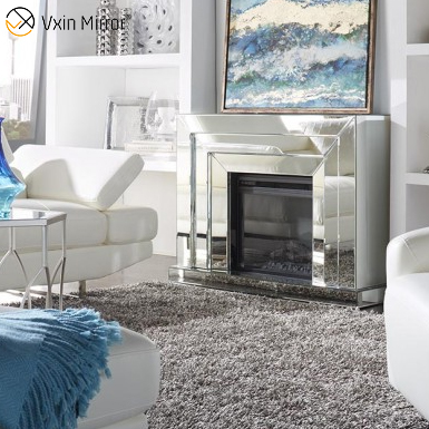 Зеркало камин электрический камин с каминная доска современный журналов контроля качества топливный эффект Крытый WXWF-1100