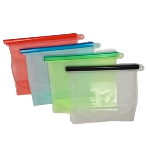 Silicone <b>Vacuum</b> Compressed Storage <b>Bag</b> with Zipper Eco-Friendly Kitchen Containers for Vegetable and Food Storage - Product Image 1