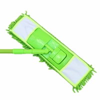 Vente en gros de balai à poussière extensible en microfibre chenille écologique avec essorage pliable pour un nettoyage efficace des sols