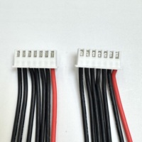 Kabel Charger Baterai Custom JST XH2.54 3s-7s, Perakitan Kabel Khusus 22AWG 7Pin Kawat Silikon 100mm untuk Baterai Model RC