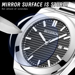 Reloj de Cuero de Lujo para Hombre de 42 mm, con Cristal de Zafiro, Esfera Grande, Movimiento de Cuarzo, Logotipo Personalizado, Importado de Japón, Última Moda - Product Image 4