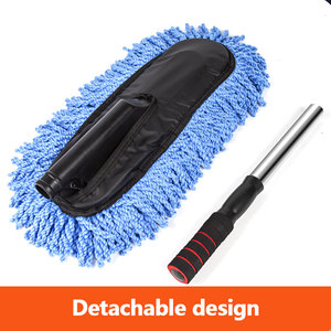 Prix de gros Shengfeng Nouveau style Balai à cire extensible en acier inoxydable et microfibre, Brosse à cire pour voiture, Nettoyage portable des <span class=keywords><strong>vitres</strong></span> et des poussières - Product Image 3