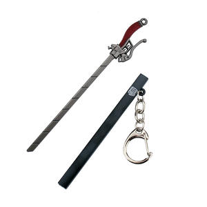 12cm Anime Série Scout Régiment Arme Ailes de la Liberté <span class=keywords><strong>Eren</strong></span> Épée Porte-clés - Product Image 2