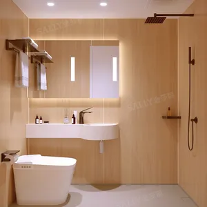 SALLY Nhà Máy Modular Đơn Vị Phòng Tắm Pods Đúc Sẵn Hoàn Chỉnh Prefab Cabin Cắm Trại Caravan Sẵn Sàng Thực Hiện Với Ánh Sáng Khung Thép