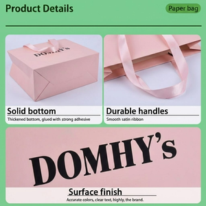 Bolsas de Papel de Arte Personalizadas de Lujo con Logotipo Impreso para Bolsas de Compras de Boutique de Alta Gama y Embalaje de Regalos - Product Image 2