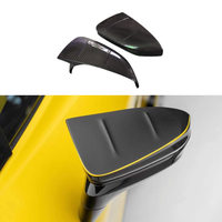 Coque de rétroviseur en fibre de carbone sèche de style M pour la décoration des rétroviseurs Ferrari SF90