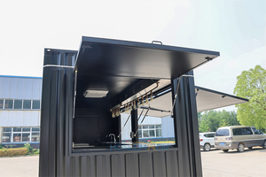 HONLU アウトドア屋台 ファーストフード 移動式コーヒー ドーナツ販売車 トレーラー ショップカート カスタムキオスク 販売用 デザインブース バン - Product Image 4