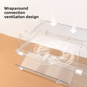 Grande <span class=keywords><strong>cage</strong></span> à <span class=keywords><strong>hamster</strong></span> en acrylique, villa spacieuse 60, fournitures spéciales pour <span class=keywords><strong>hamster</strong></span> doré, transparente 360 - Product Image 4