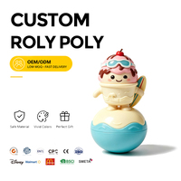 Décoration de bureau personnalisée sur le thème de la plage, en forme de bonbonnière de glace 'Roly Poly', avec logo personnalisé, souvenir, objet de collection, cadeau