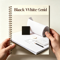 Revista de Estilo de Vida con Diseño Minimalista Bauhaus, Formas de Colores Primarios, Papel Recubierto de Tapa Dura, Impresión Offset