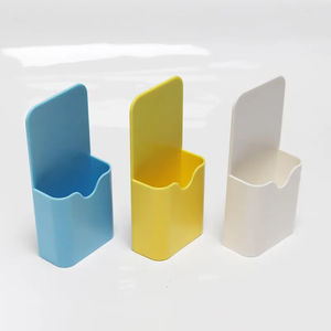 Vente en gros de porte-stylo magnétique suspendu blanc, organisateur à aimant puissant, marqueur effaçable à sec, crayon, papeterie de bureau - Product Image 2