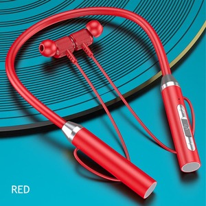 Headphone Nirkabel Kabel Leher Magnetik Earbud Suara Jernih untuk Berolahraga Jogging Lari Hiking - Product Image 4