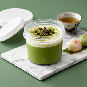 Vasos de Plástico para Yogur con Tapas, 200ml, Boca Ancha, Recipientes Redondos para Postre, Tarro de Pudín con Tapa de Rosca, Envase de Almacenamiento Congelado de Grado Alimenticio - Product Image 1