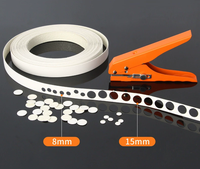 Alat Pengebor Lubang untuk Pita Pinggir Kayu Imbot Industrial Durable 8/10/12/15mm, Tanpa Paku, Bahan Baja Karbon