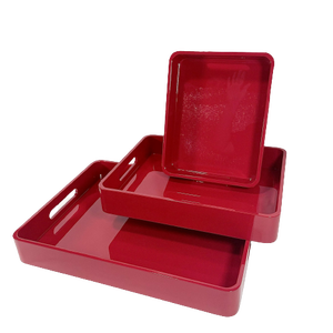 Best Selling High Quality Lacquer Tray Nice Design Serving Tray for Home Decoration Serving Tray Made in Vietnam - Product Image 3