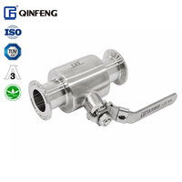 Vanne à boisseau sphérique manuelle intégrée à connexion rapide, résistante à la corrosion, hygiénique, à installation directe, avec une bonne performance d'étanchéité