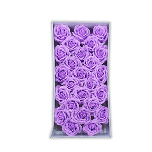 5 capas 25 unids/caja Jabón perfumado Floral pétalos de rosa cuerpo para el Día de San Valentín aniversario Día DE LA MADRE jabón de baño rojo rosas regalos - Product Image 5