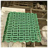 Plancher en plastique à lattes pour élevages de chèvres et de moutons 600*600mm, sol en plastique à lattes pour chèvres