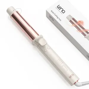 Lena 1.25 Inch Professional Auto Rotating Ceramic Hair Curler Spin Hair Styling Curler Automatic Curling Wand