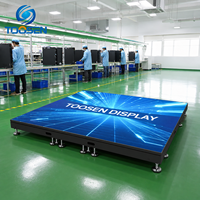 Fournisseur d'écrans LED de location TOOSEN P1.9 P2.6 P2.9 avec affichage LED interactif au sol et mur vidéo à montage rapide pour événements scéniques