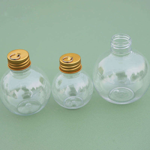 Botella de Plástico Transparente con Forma de Bombilla, Vacía, para Bebidas, 50ml, 100ml, 150ml, 250ml, Botellas para Mascotas, a Prueba de Fugas, para Leche, Jugo, Agua - Product Image 4