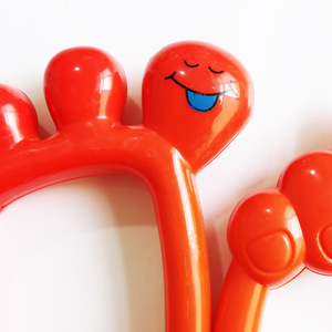 Campanas de Mano de Plástico Coloridas con Caras Sonrientes, Rojo, Verde, Amarillo, Juguete Musical para Niños, Sonajero al por Mayor - Product Image 4