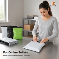 Sacs d'expédition en polyéthylène en vrac, sacs de courrier auto-adhésifs pour importateurs et grossistes