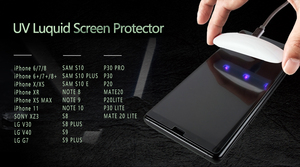 Protection d'écran en verre trempé incurvé UV à colle intégrale, fonctionne avec les empreintes digitales LED pour Samsung S23 Ultra Redmi Note 14 <span class=keywords><strong>Pro</strong></span>+ <span class=keywords><strong>Infinix</strong></span> Tecno - Product Image 5
