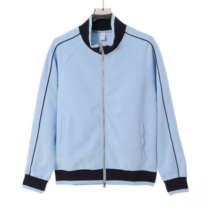 Produttori di abbigliamento personalizzato 380G collo stanup <span class=keywords><strong>uomo</strong></span> doppia cerniera felpa autunno e inverno coppia Cardigan Casual giacca - Product Image 5