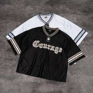 <span class=keywords><strong>T</strong></span>-<span class=keywords><strong>shirt</strong></span> de sport de qualité supérieure, maillot personnalisé, streetwear, maillot de football en mesh, <span class=keywords><strong>t</strong></span>-shirts à col en V pour hommes, vêtements hip-hop, <span class=keywords><strong>t</strong></span>-<span class=keywords><strong>shirt</strong></span> pour impression - Product Image 1