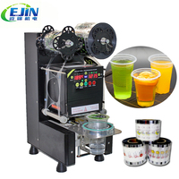 Machine de scellage automatique de gobelets en plastique de haute qualité, type entièrement automatique, et scelleuse de gobelets en plastique pour bubble tea de table
