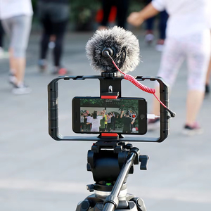 Cage de stabilisation universelle pour smartphone avec 3 supports griffe froide et poignée stabilisatrice de téléphone portable à filetage 1/4 pouce pour iPhone Samsung Xiaomi - Product Image 6